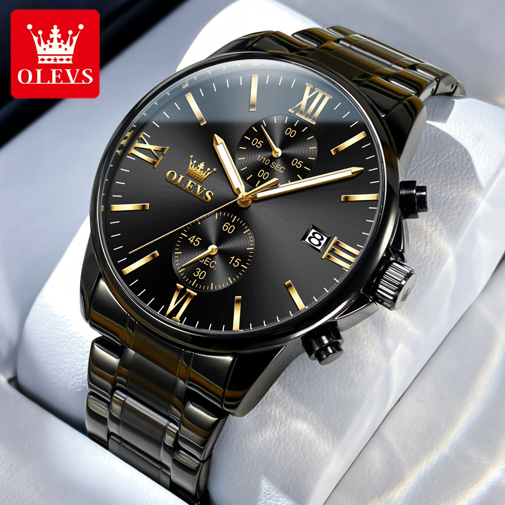 Luxury Watch Maker - OLEVS 2886 Classic Black Quartz Watch