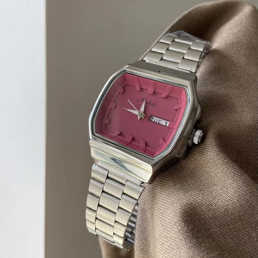 Luxury Watch Casio - Quartz Women Watch Barrel Shaped Dial