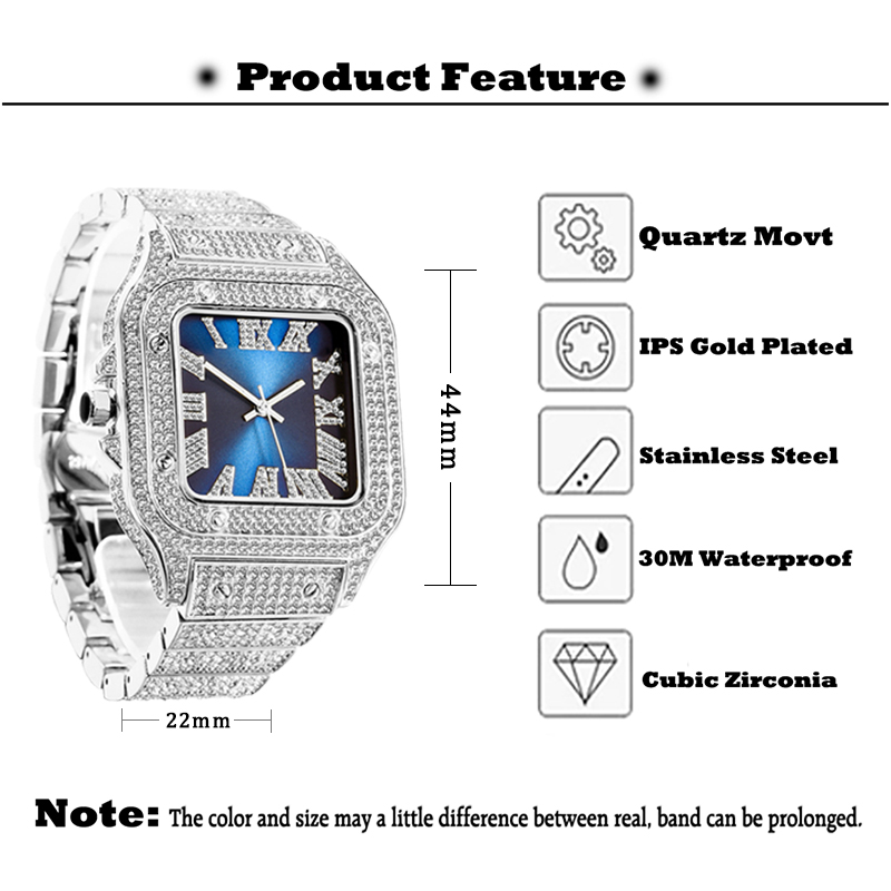 MISSFOX Mens Watches Hip Hop B - огляд і ціна Luxury Watch And Jewelry Brand
