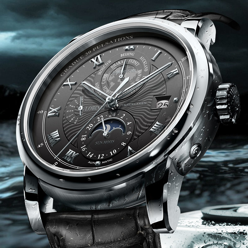 New LOBINNI Luxury Brand Seagu - огляд і ціна Luxury Watch On Sale