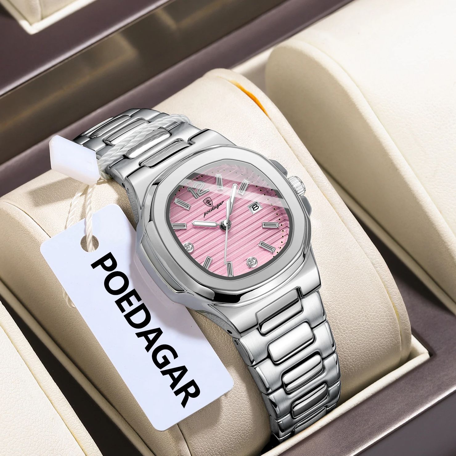 POEDAGAR Square Fashion Woman  - огляд і ціна Luxury Watch Casio