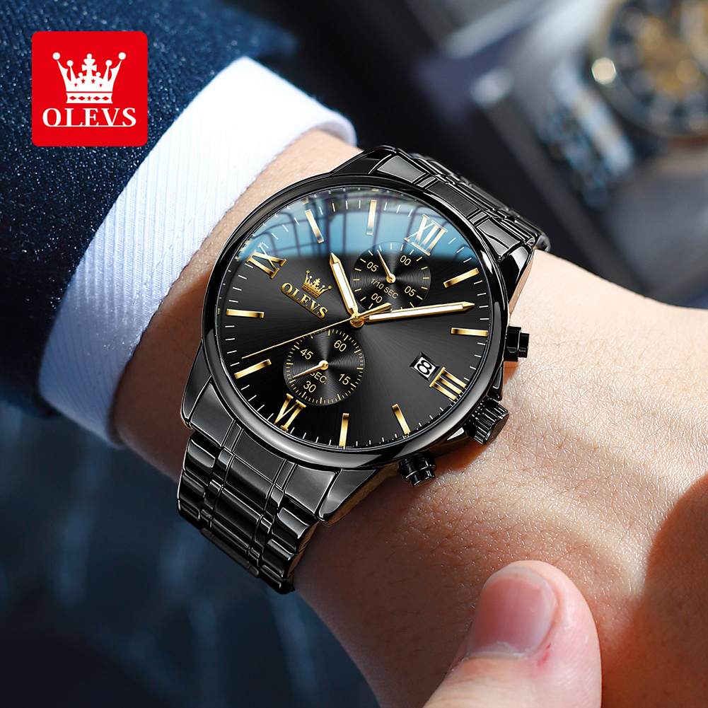 OLEVS 2886 Classic Black Quart - огляд і ціна Luxury Watch Maker