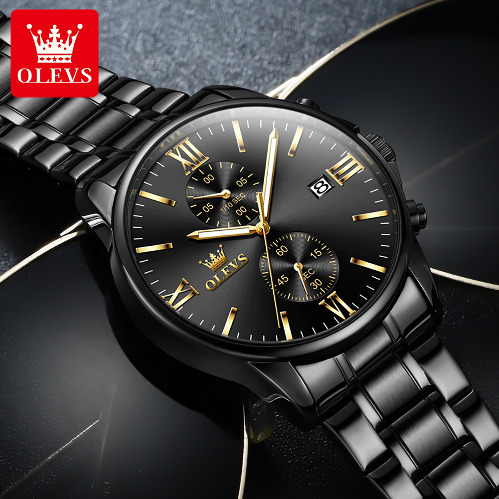 OLEVS 2886 Classic Black Quart - огляд і ціна Luxury Watch Maker