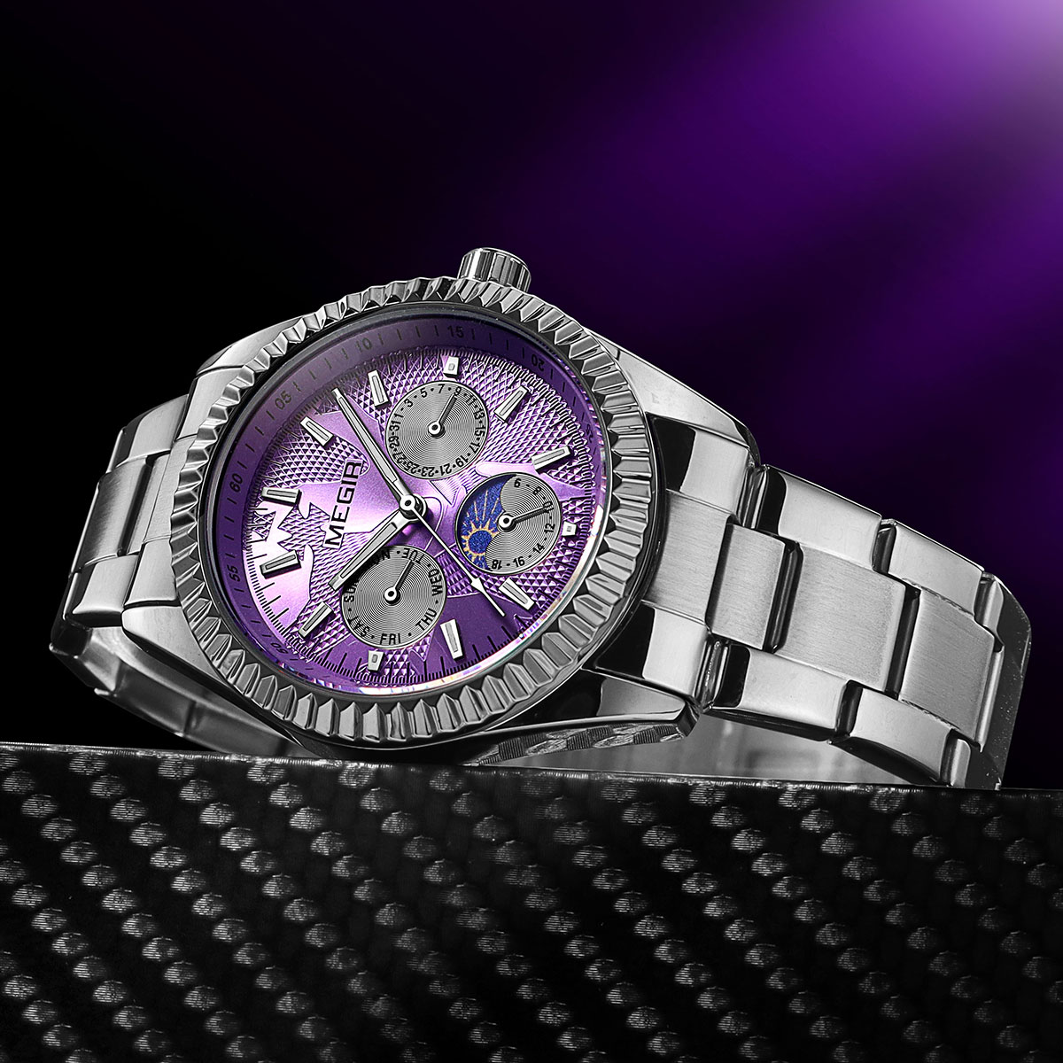 MEGIR Men's Quartz Watch with  - огляд і ціна Luxury Watch Green Dial