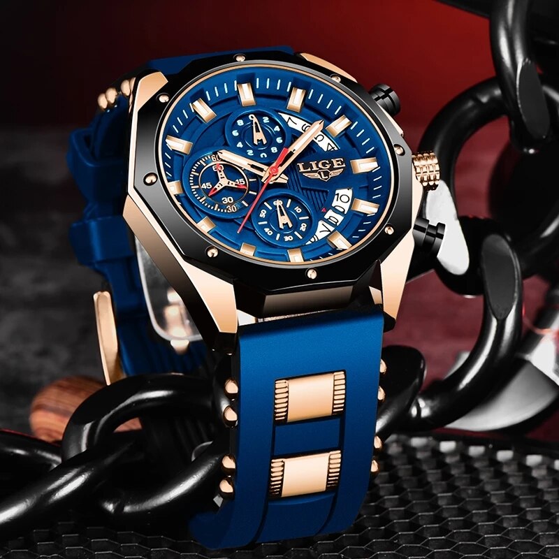 LIGE Fashion Men Watches Top B - огляд і ціна Luxury Watch Maker