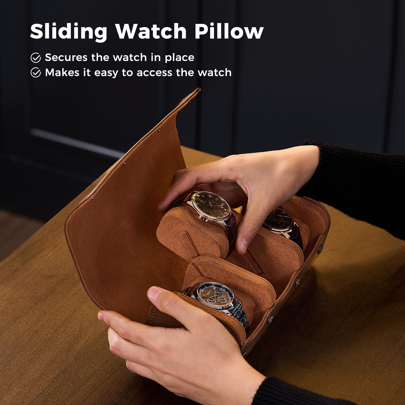 Luxury PU Leather Watch Case W - огляд і ціна Luxury Watch Winder Box