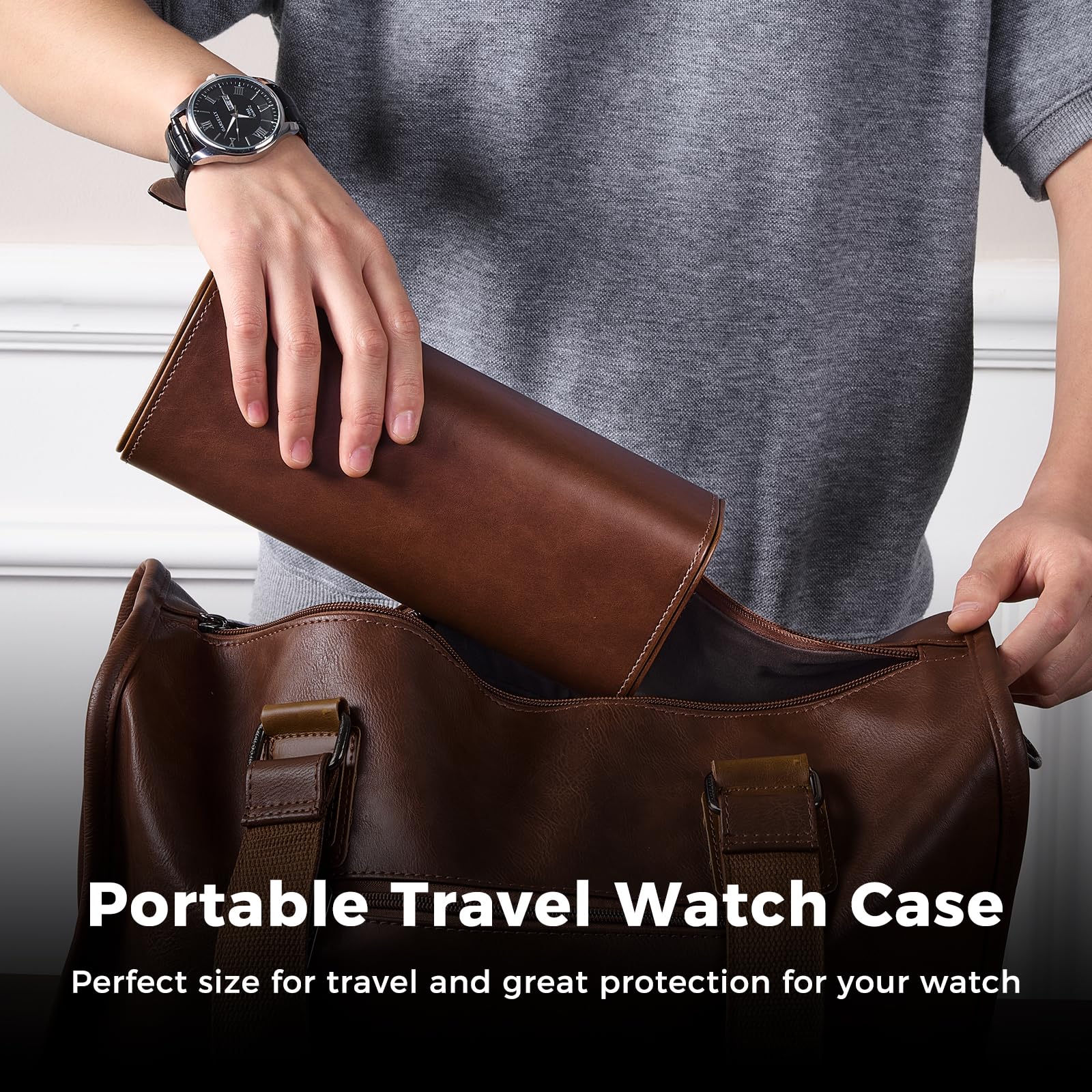 Luxury PU Leather Watch Case W - огляд і ціна Luxury Watch Winder Box