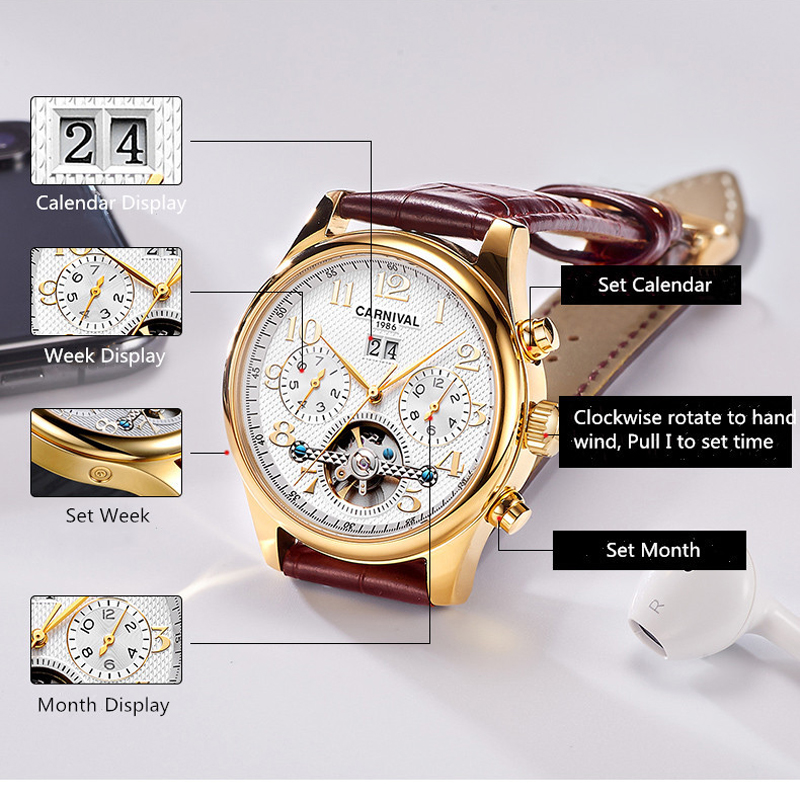 Carnival Brand Luxury Tourbill - огляд і ціна Luxury Watch On Sale