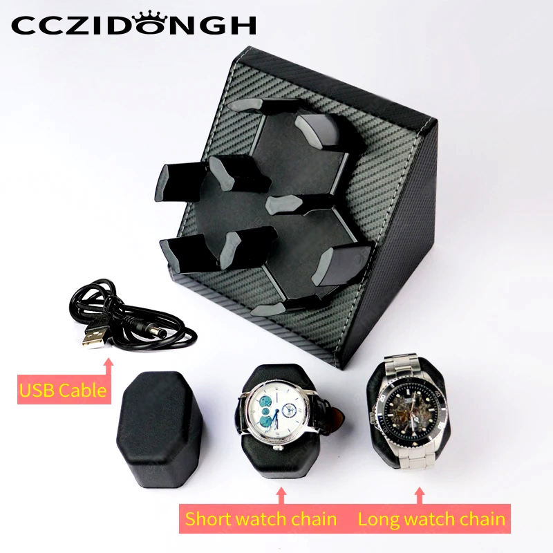 3+0 Watch Winder Leather Autom - огляд і ціна Luxury Watch Winder Box