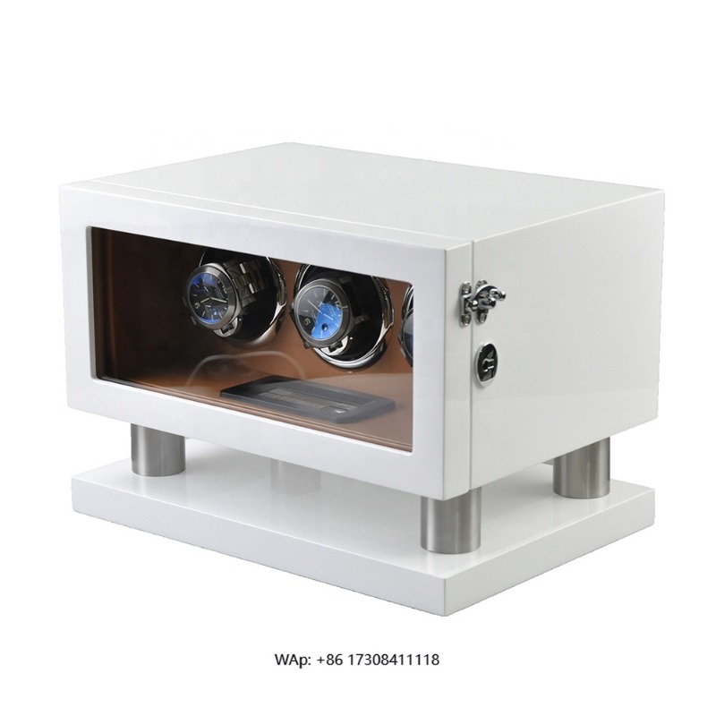 White Brown Leather Controller - огляд і ціна Luxury Watch Winder Box