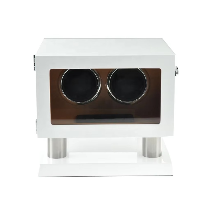White Brown Leather Controller - огляд і ціна Luxury Watch Winder Box
