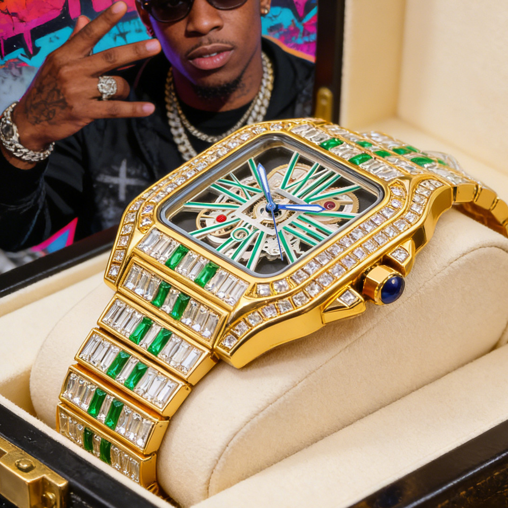 Hollow Luxury Bling Quartz Wri - огляд і ціна Luxury Watch And Jewelry Brand