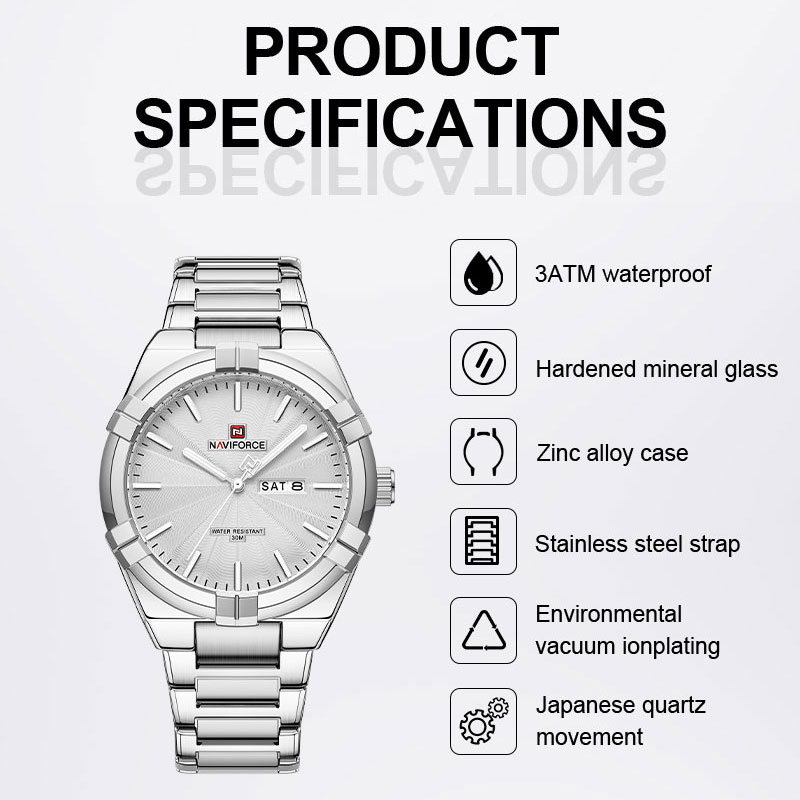 Top Brand NAVIFORCE Men's Watc - огляд і ціна Luxury Watch Maker