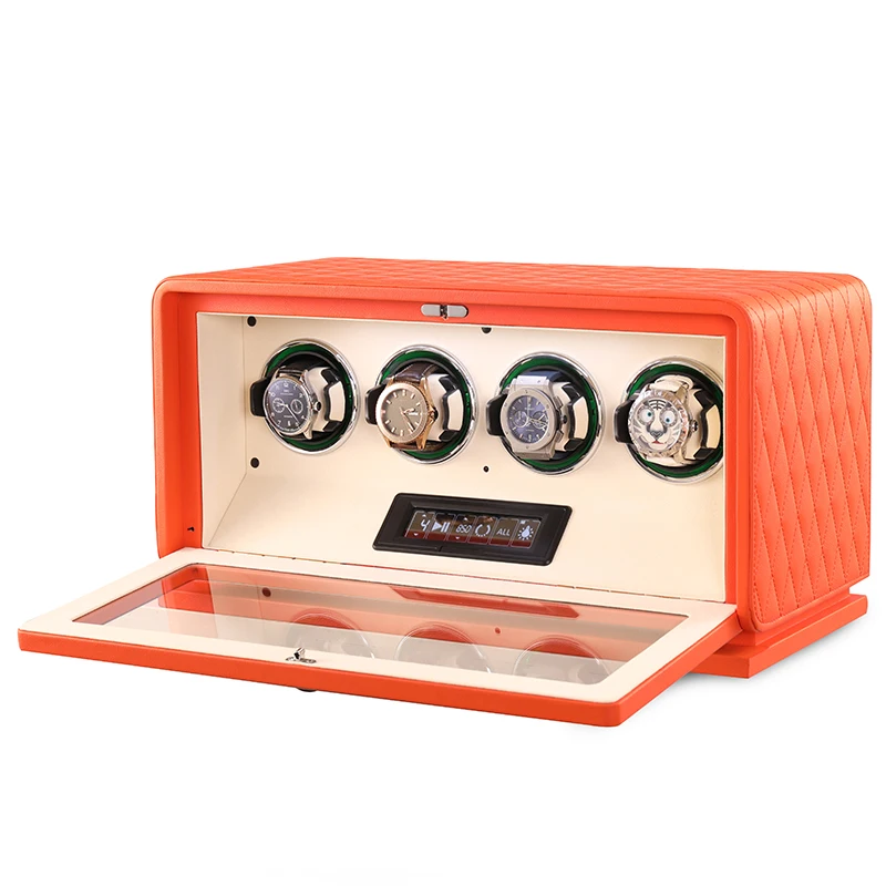 Luxury Leather Watch Winder wi - огляд і ціна Luxury Watch Winder Box